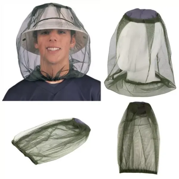 Midge Mosquito Insect Hat Bug Mesh Head Net Face Protector Travel Camping