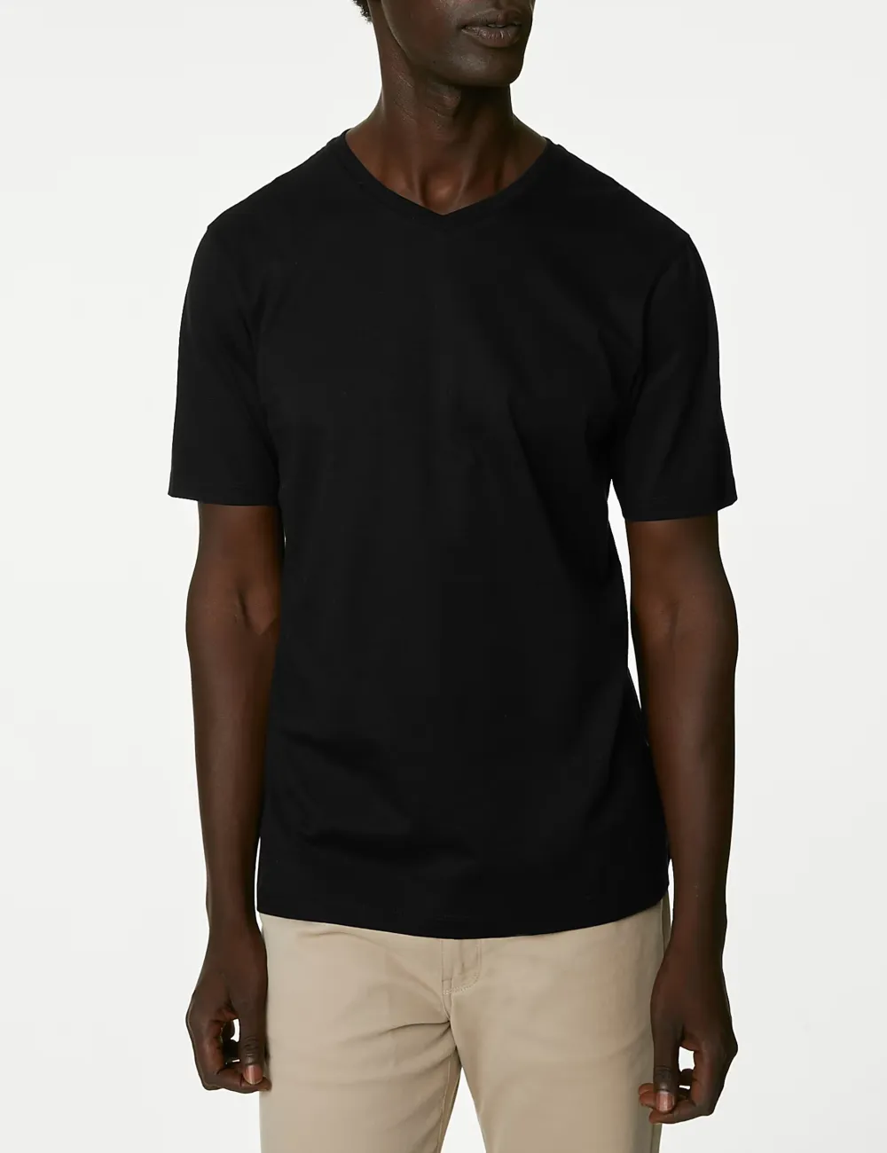 Pure Supima Cotton V-Neck T-Shirt