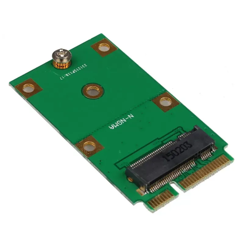 Mini PCI-E 2 Lane M.2 NGFF 30mm 42mm SSD To 52pin mSATA Adapter Card N-NGMA B27C22