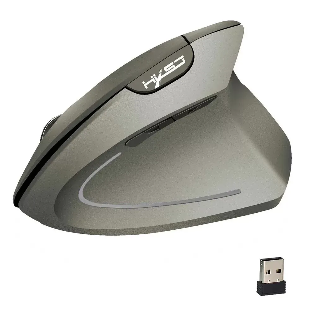 Wireless Mouse 2.4GHz Game Ergonomic Design Vertical Mouse 2400DPI USB Mice Portable Ergonomic Computer Silent PC Desktop