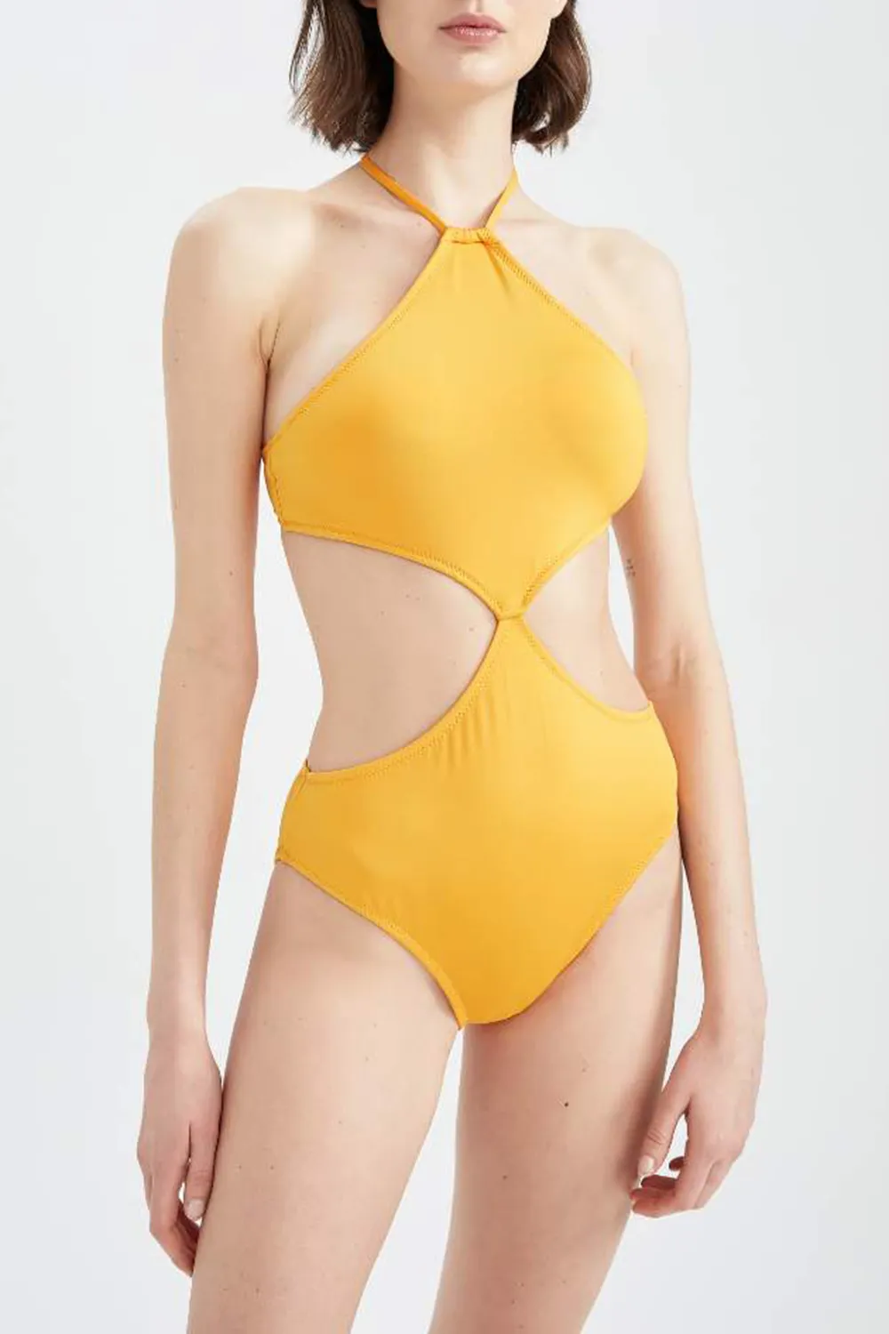 Regular Fit Cut Out Swimsuit