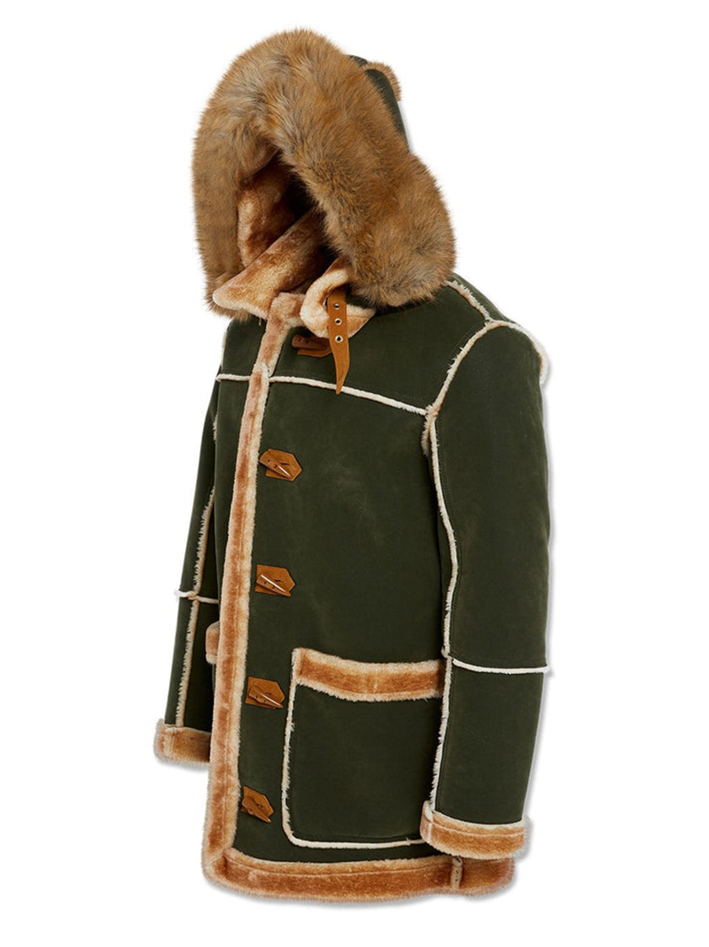 Men's Green Shearling Jacket