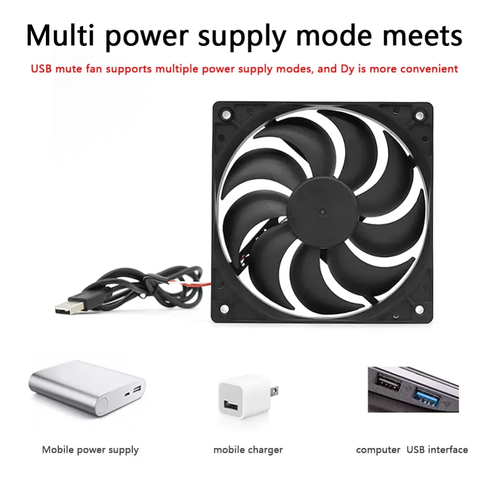 Mute Radiator Cooler Router Set-top Box 5V USB Computer Case Chassis Cooling Fan for Office Caring Computer Supplies