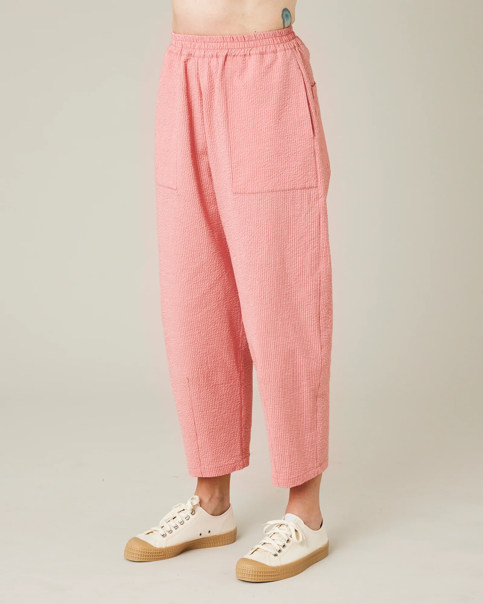 CORAL SEERSUCKER TROUSERS