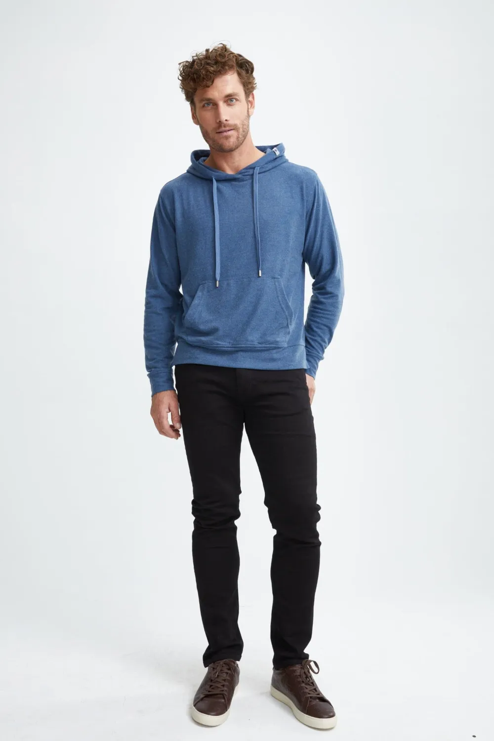 ROVER - Denim Blue T-Series Fleece Knit Hoodie