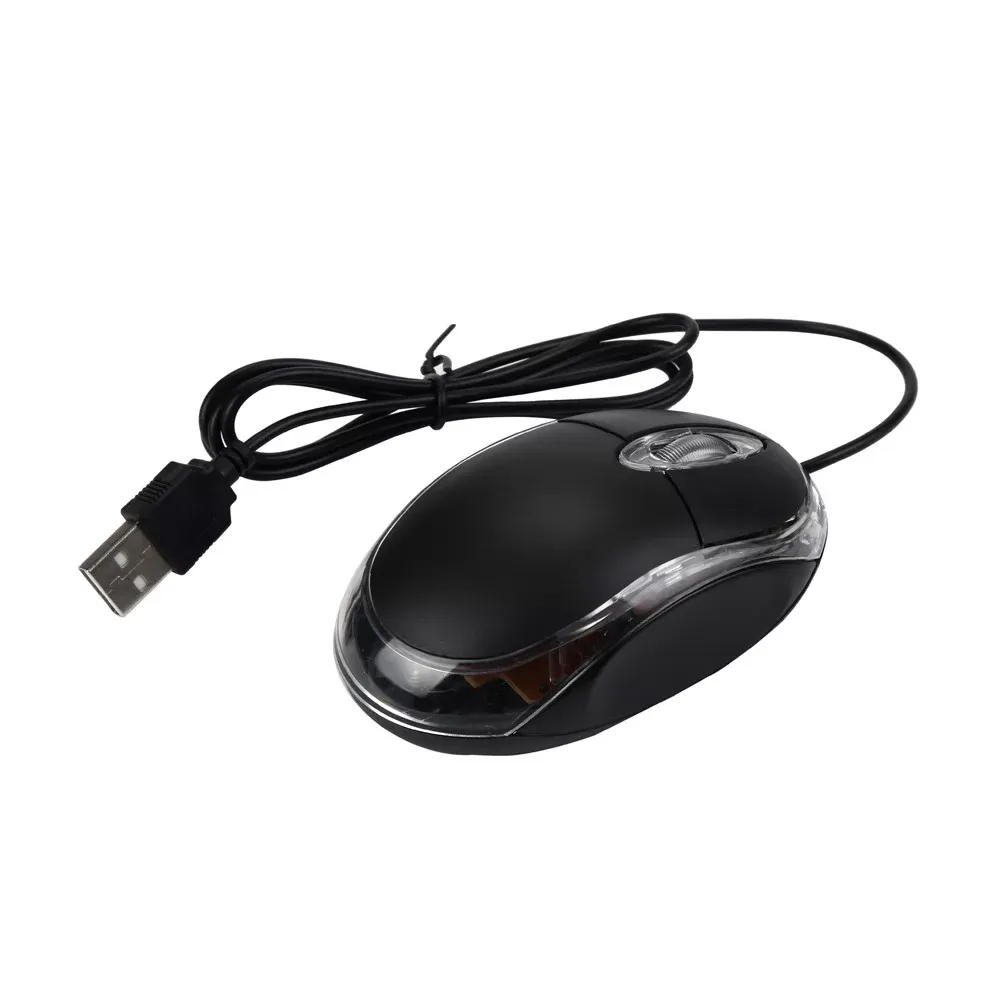 Portable Ergonomic Computer Silent PC Laptop Accessories 1200 DPI USB Wired Optical Gaming Mice Mouses A