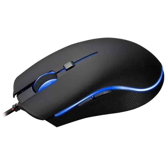 Motospeed V40 4000 DPI 6 Buttons Breathing LED Optical Wired Gaming Mouse Low noise Ergonomic Computer Silent PC Laptop