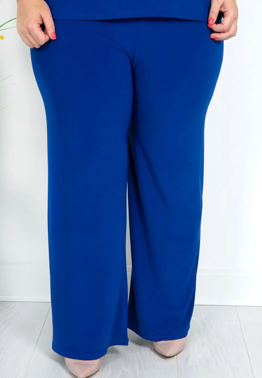 Cobalt Blue Jersey Trousers