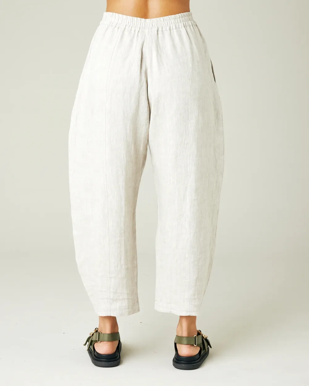 NATURAL LINEN TROUSERS