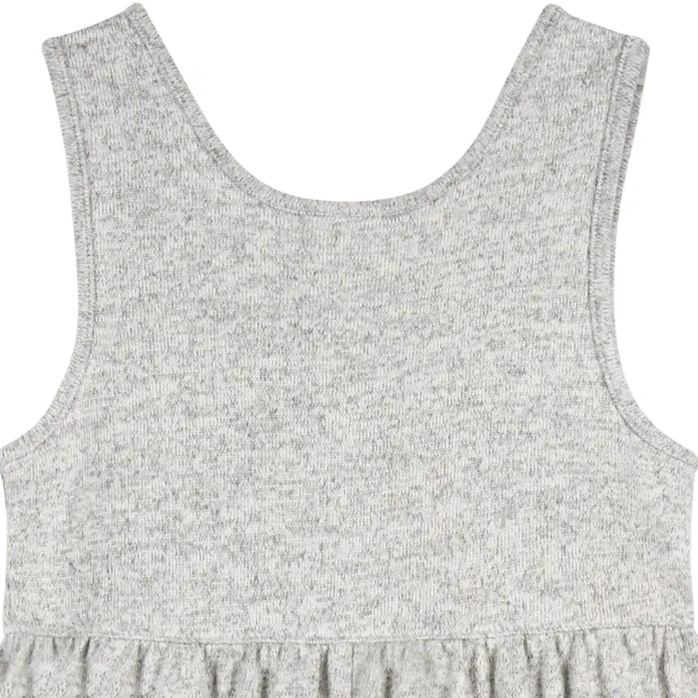 Toddler Girls Light Grey Heather Hacci Romper