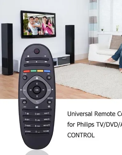 Universal Remote Control Suitable for Pilips TV/DVD/AUX REMOTE CONTROL Wireless Remote Control Portable Remote Control