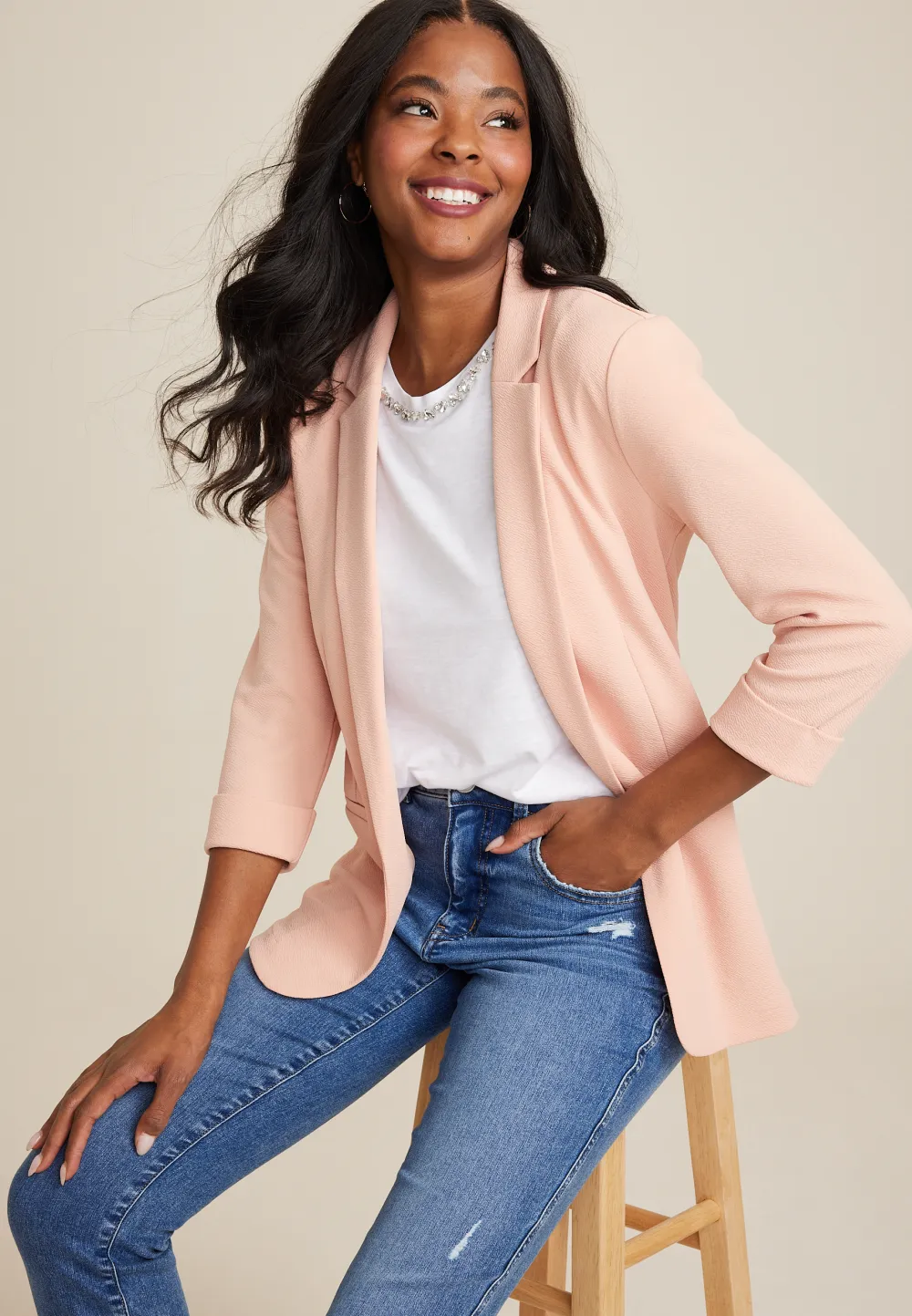 Versa Open Front Blazer