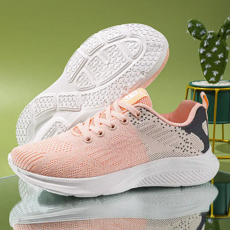 Cilool Platform Air Mesh Casual Sports Sneakers