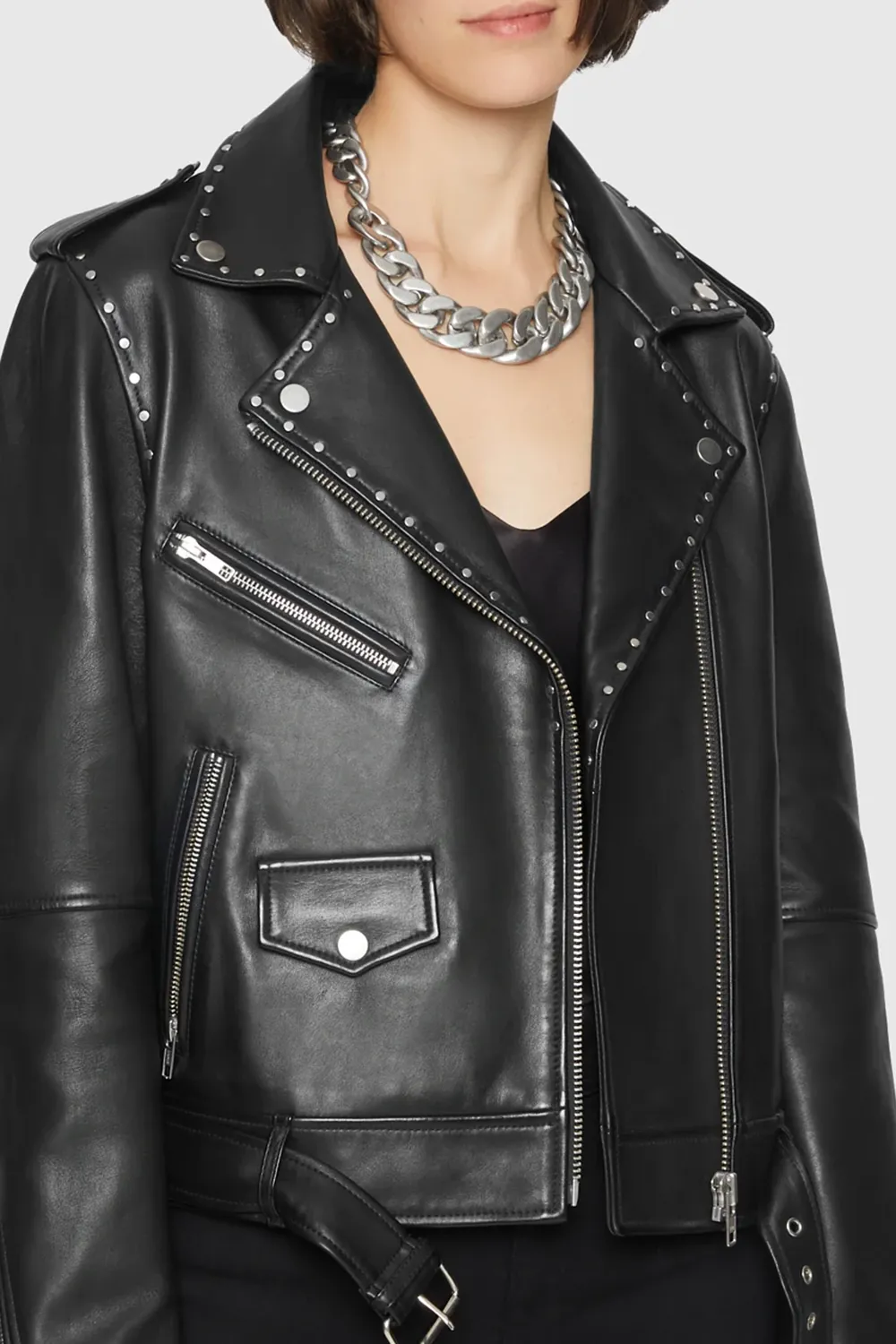 Women's Black Cropped Jacket