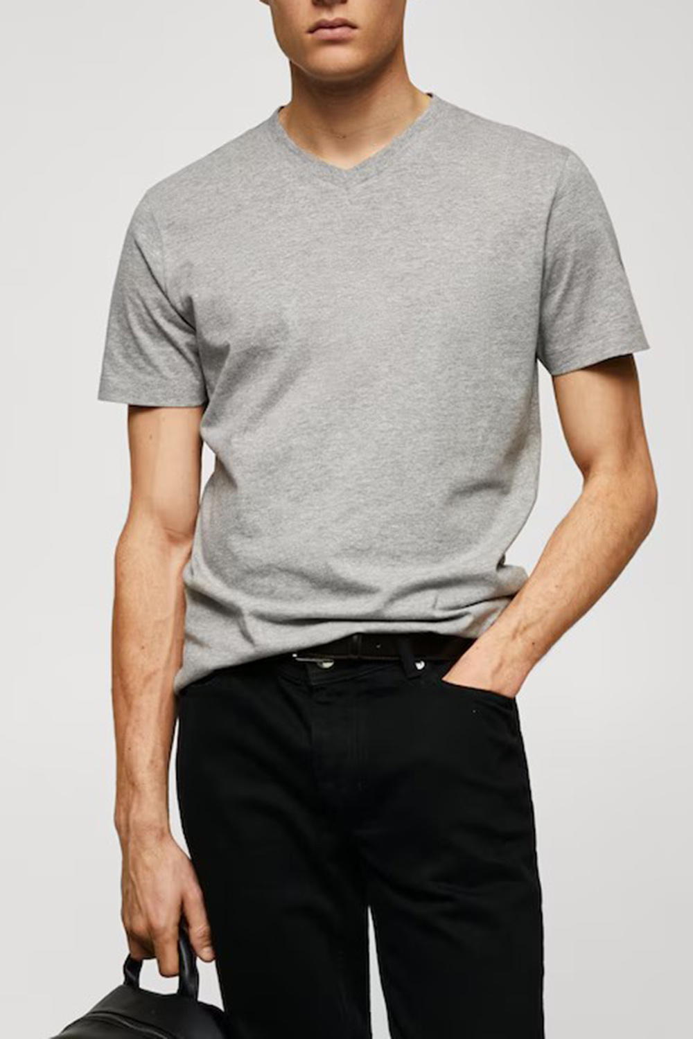 Solid Color Cotton T-shirt