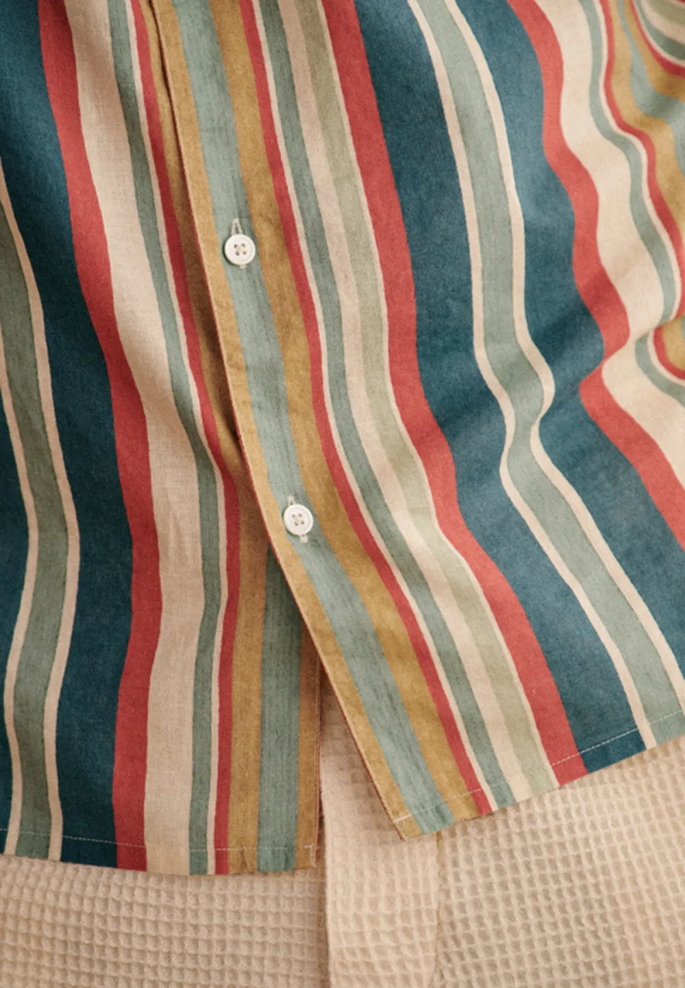 Holt Shirt-Stripes Blue Green Red