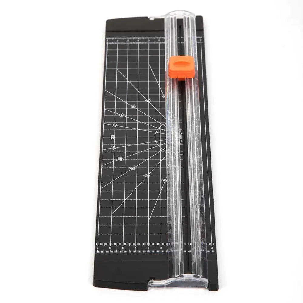 Plastic Base Paper Cutter with Scale Paper Guillotine Cutting Machine Paper Trimmer Blades Office Home Art Crafts Tools