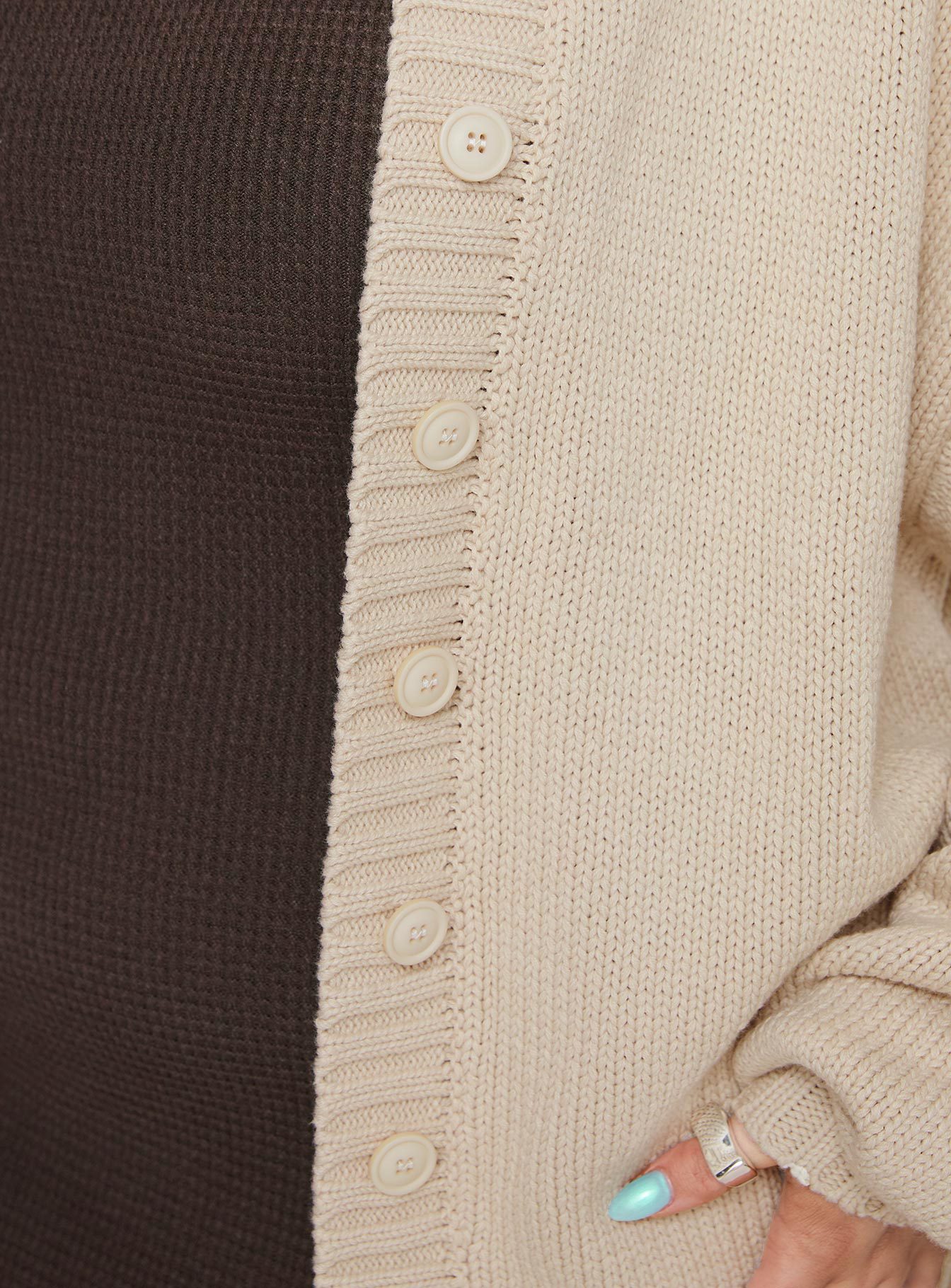 Edern Cardigan Cream Curve