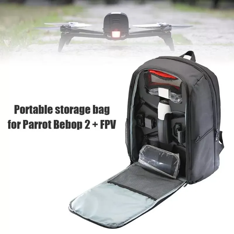 Waterproof Drone Storage Backpack Handbag Set For Parrot Bebop 2 Power FPV Quadcopter Drone Accessories Drone Bag FPV Parts