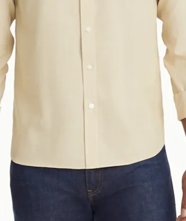 Khaki Men's Crew Neck Shirt