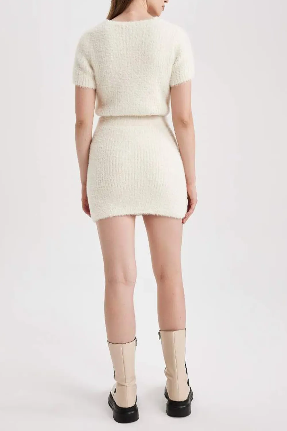 Coool Slim Fit Knitwear Mini Skirt