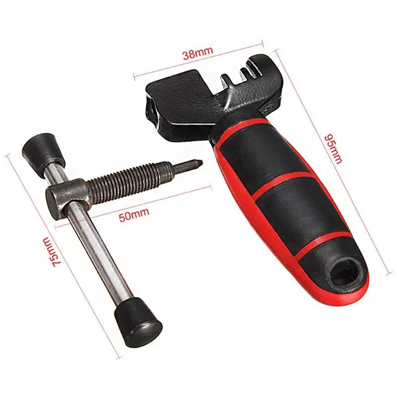 Mini Bicycle Bike Cycling Steel Cut Chain Splitter Cutter Breaker Repair Tool Two Tone Grip For Comfortable Handling