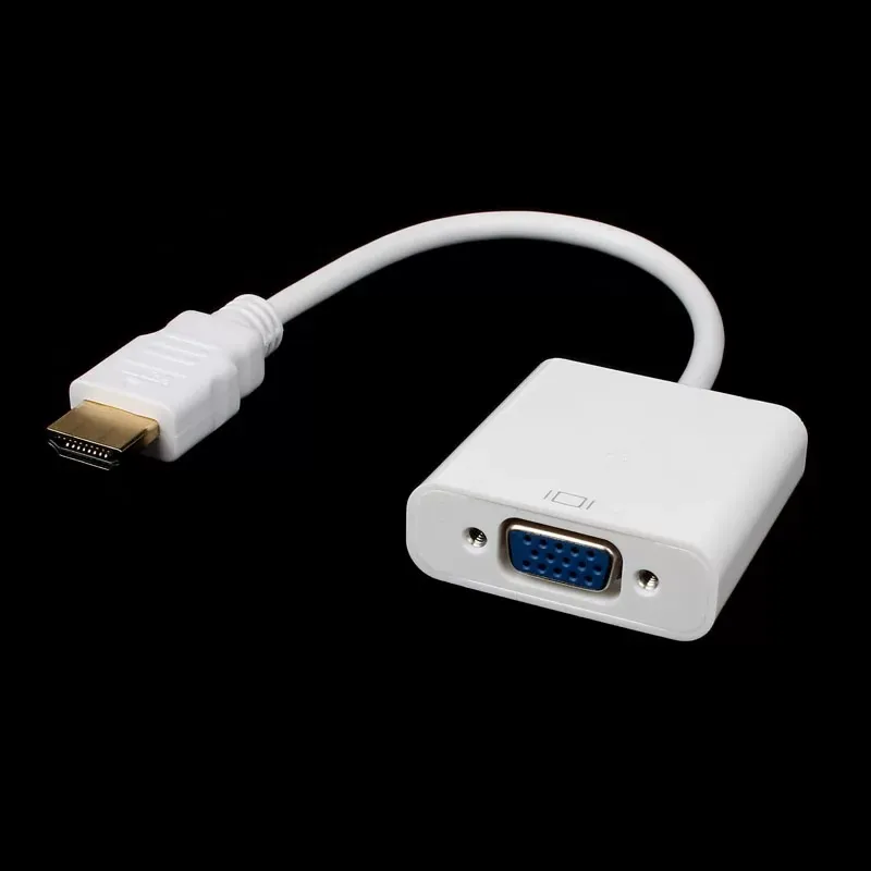 HDMI Male to VGA Converter Adapter With Audio USB Cable 1080P for PC Drop Shipping