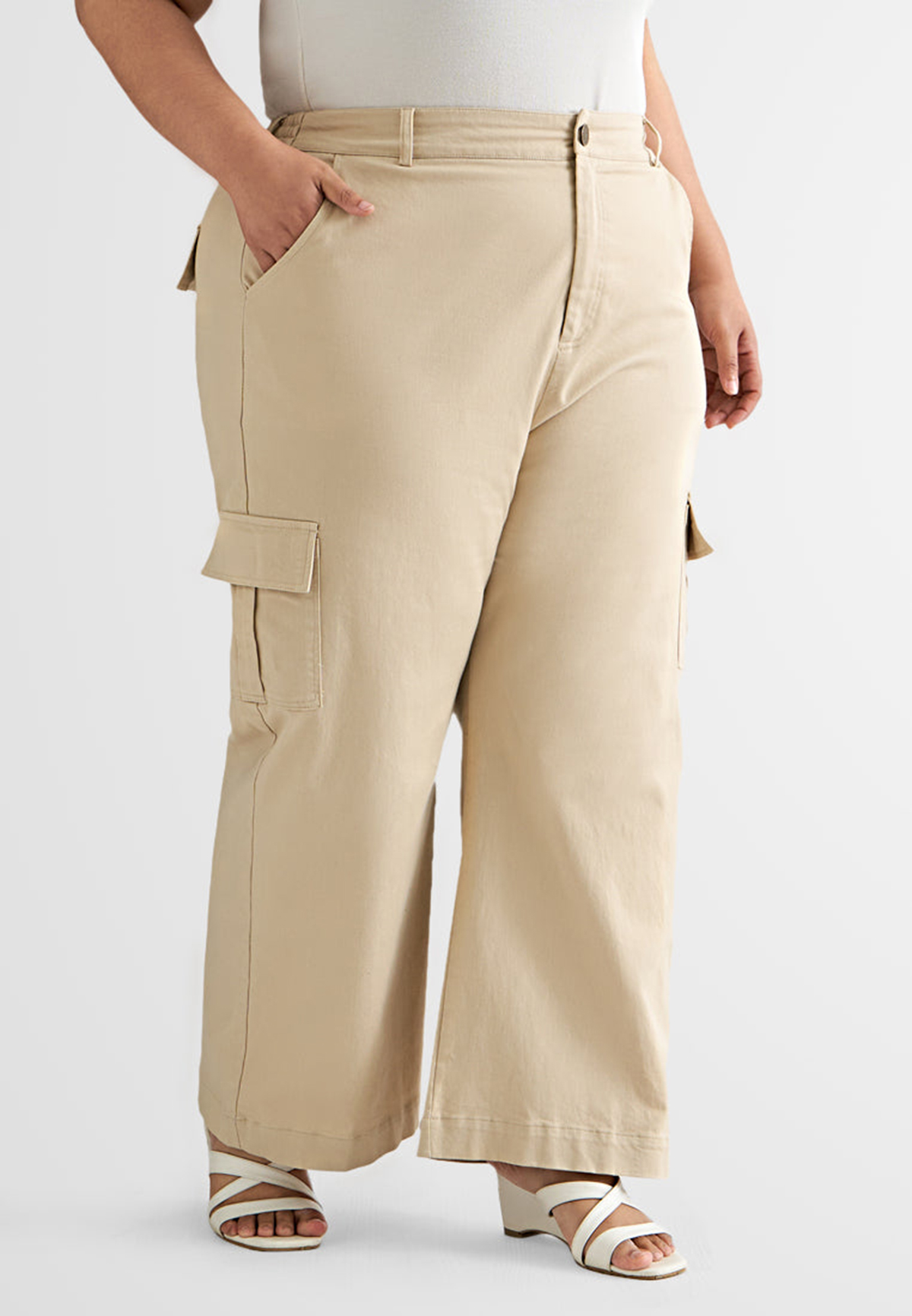 Wide Leg Pocket Cargo Pants