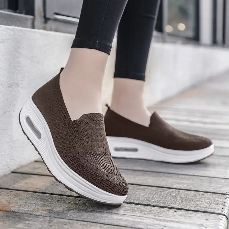 Cilool Casual Slip-On Sport Shoes Runing Platform Sneakers