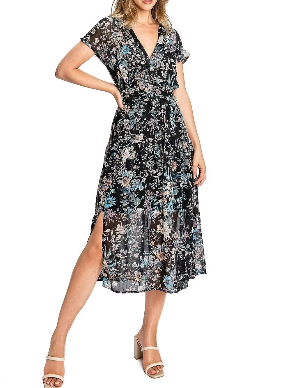 Carina Floral Midi Dress