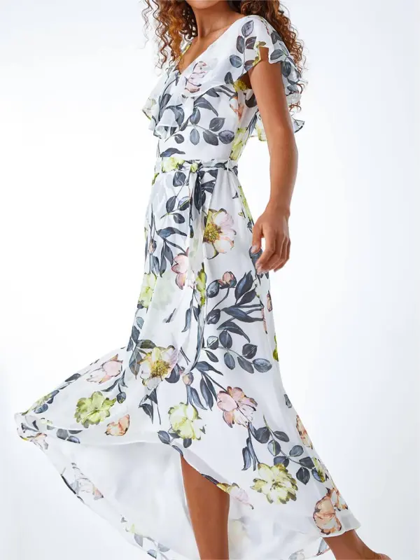 Long Floral Resort Dress