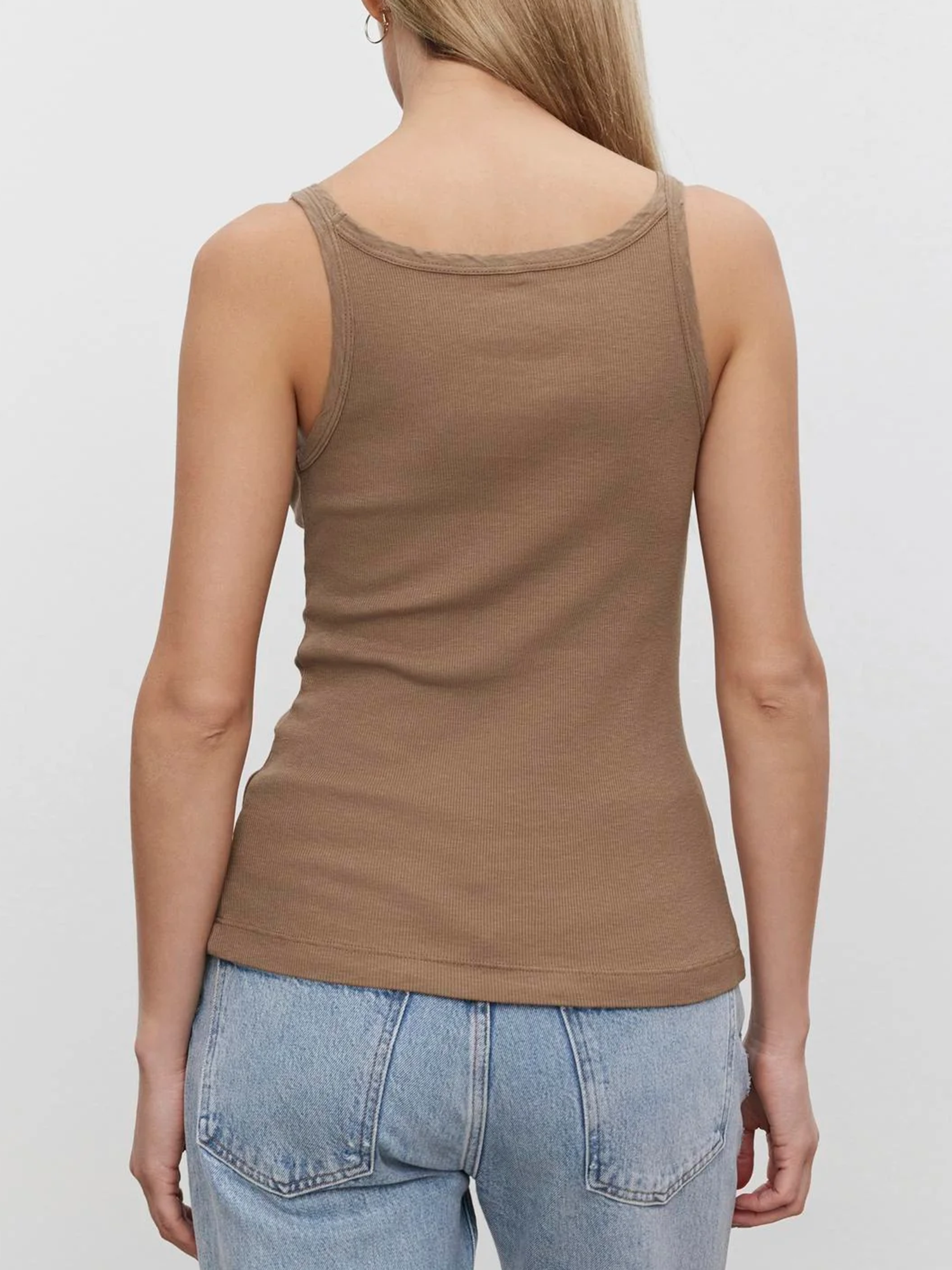 Aliza Ribbed Cotton Layering Tank