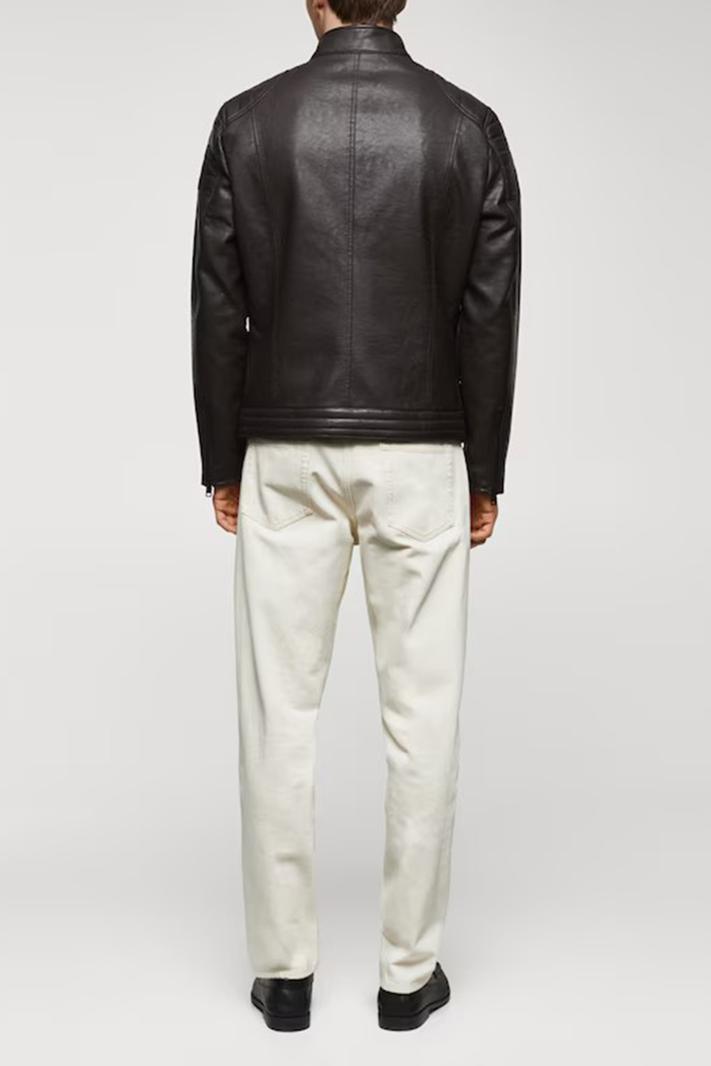 Nappa leather-effect jacket