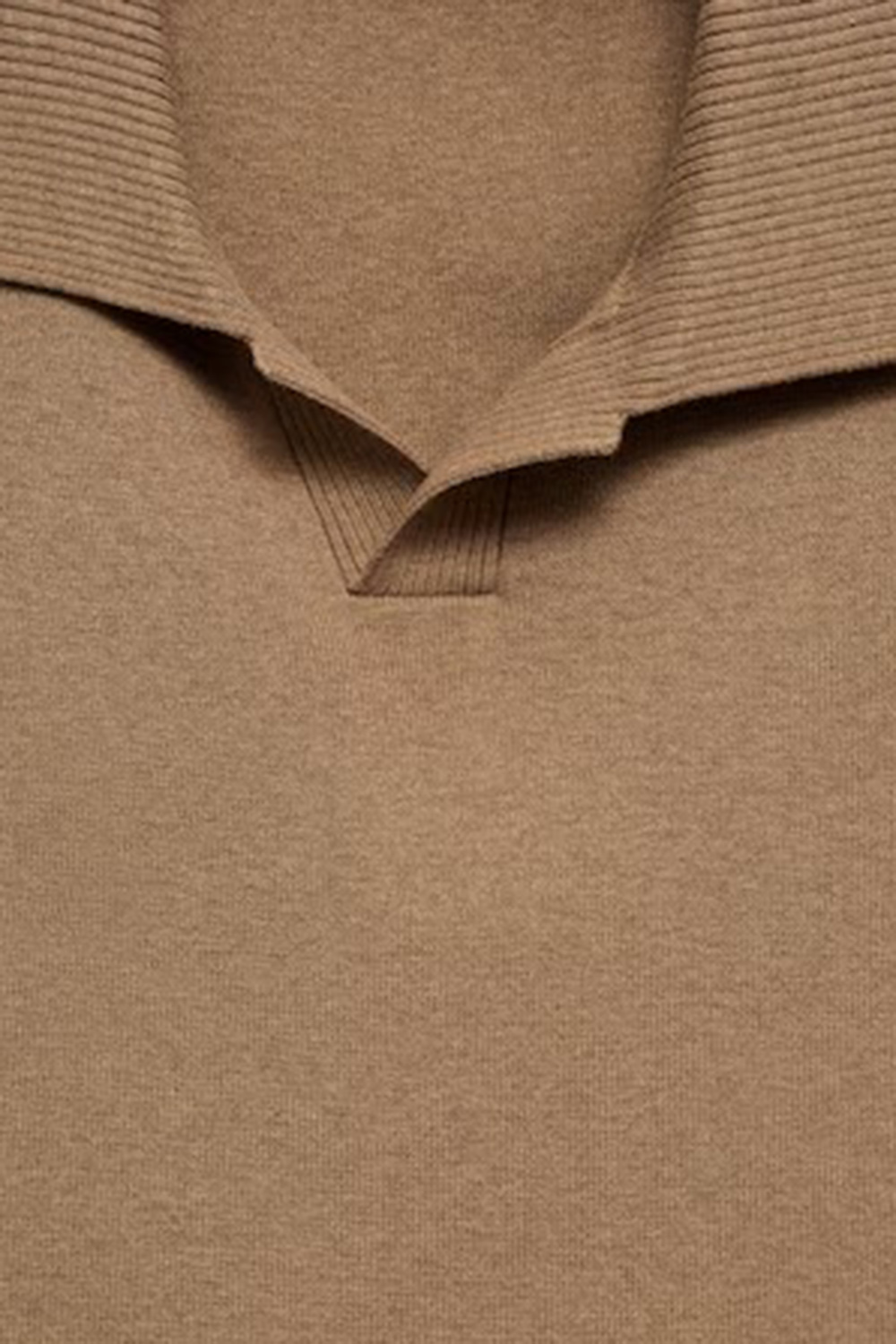 V-neck Polo Collar Shirt