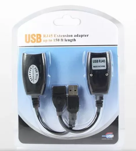 Factory price New USB UTP Extender Adapter Over Single RJ45 Ethernet CAT5E 6 Cable Up to 150ft