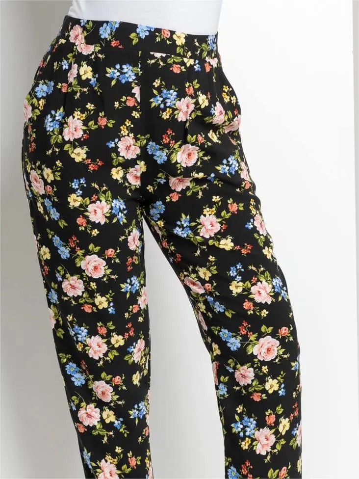 Multicolor printed trousers