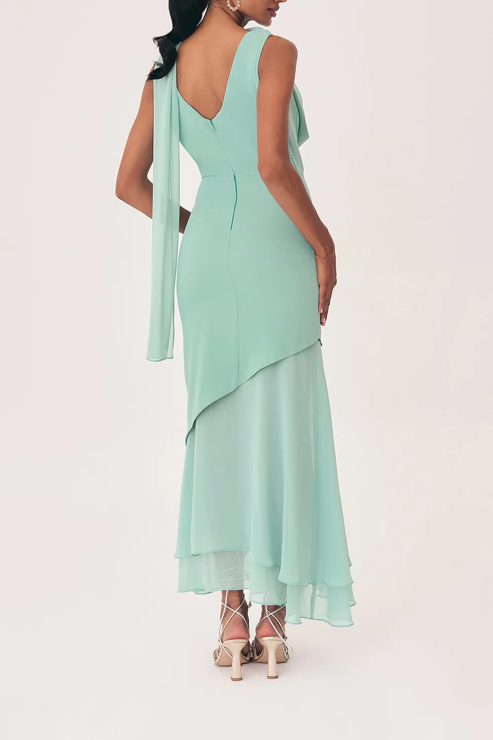 Tulle Fishtail Rabat Dress