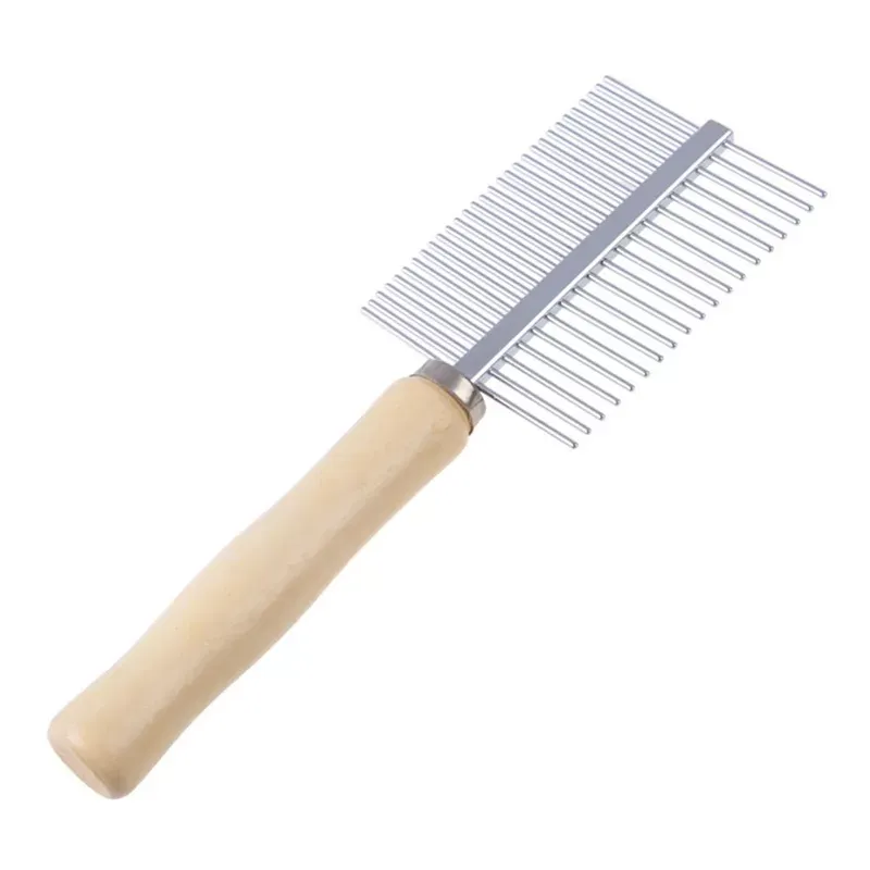 Multi-usage Stainless Steel Pet Dog Cat Combs brush Long Thick Hair Fur Shedding Remove Rake Comb Pets Grooming Brush 17 X 7cm