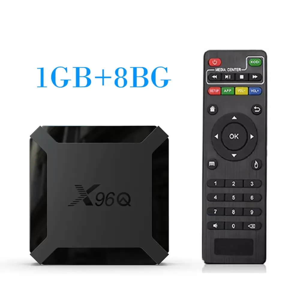 X96Q Android 10 Quad Core Set Top Box Allwinner H313 Media Player Network Smart Video TV Receiver Android 10 Set Top Box Media