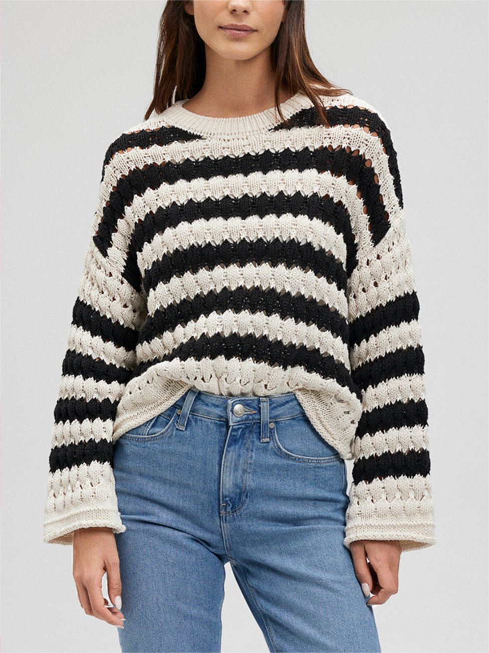 Striped Knit Sweater