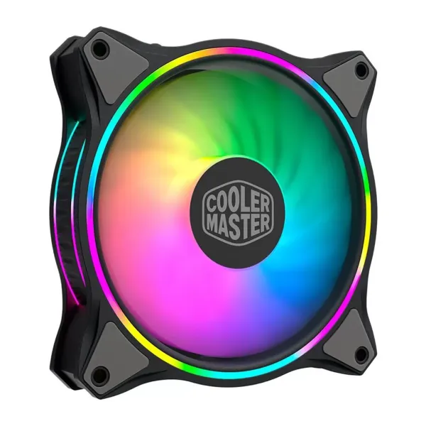 New Cooler Master MF120 12cm DC 12V ARGB Cooling Fan 4-Pin PWM Addressable RGB Quiet Cooler Radiator for Computer Case Chassis