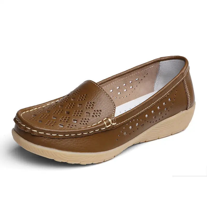 Cilool Slip on loafers Casual Hollowed Out.Women Shoes