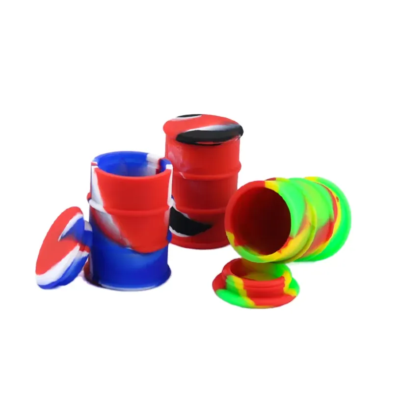 26ml silicone wax oil drum bho dab weed container non stick oil slick extract bho dab oil concentrate jars dab wax container