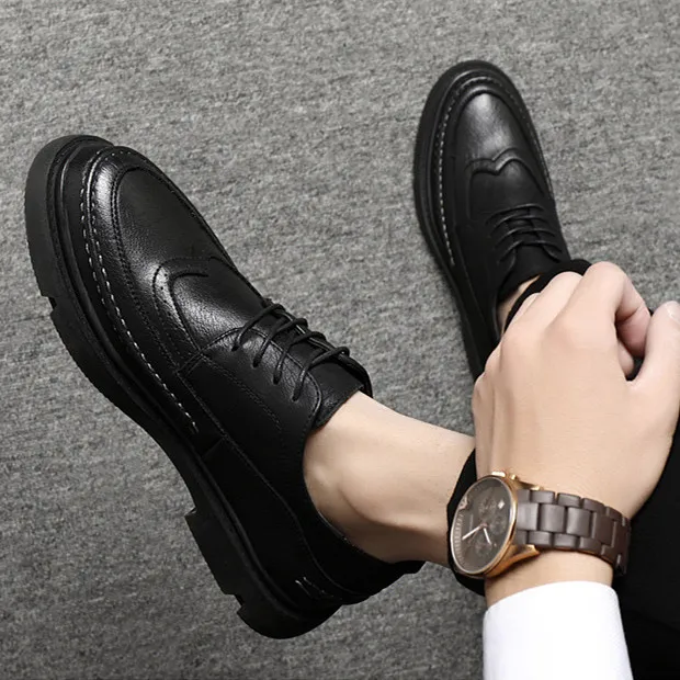 Men's Casual Hand Stitching Leather Arch Support Shoes（Buy 2 For Free Shipping）