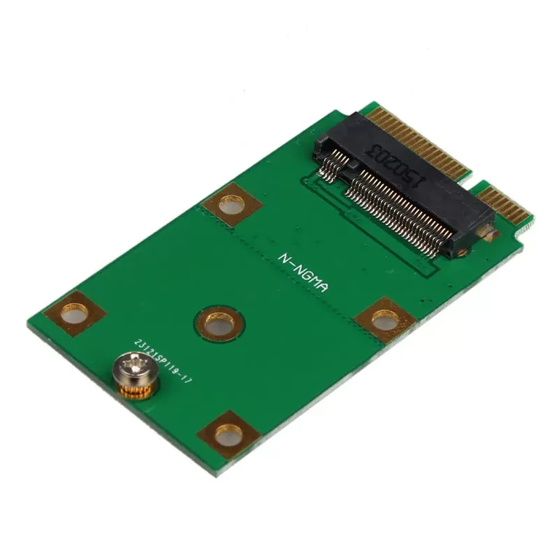 Mini PCI-E 2 Lane M.2 NGFF 30mm 42mm SSD To 52pin mSATA Adapter Card N-NGMA B27C22