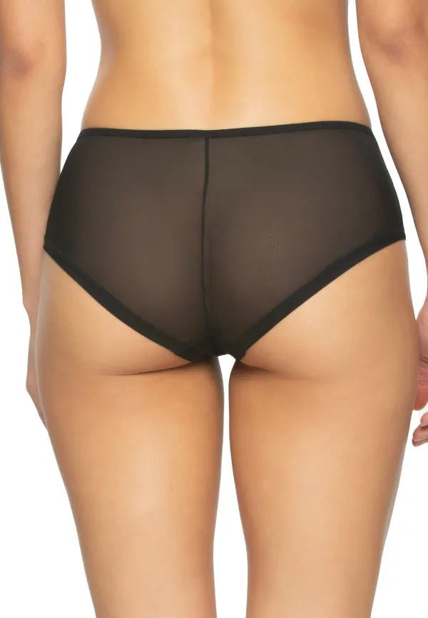 Felina Aura Embroidered Overlay Hipster Panty