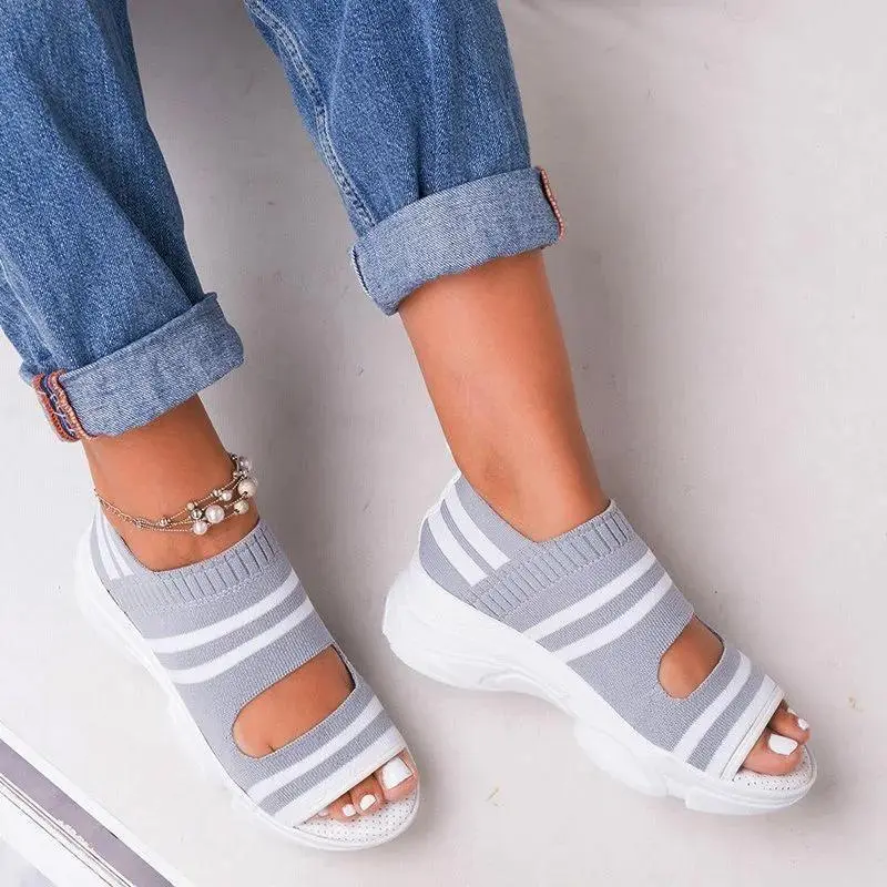 Cilool Casual Women Breathable Wedge Comfy Sandals