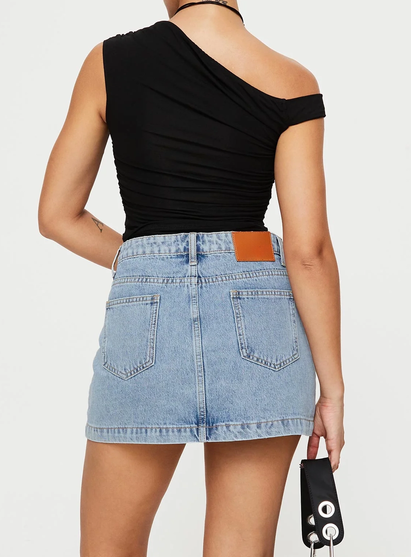 Nickei Denim Mini Skirt