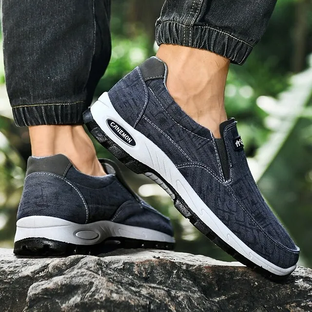 🔥Last Day Promotion 70% OFF 🎁 Men's Gray Slip-On Casual Outdoor Shoes - Breathable Non-Slip Lightweight Footwear