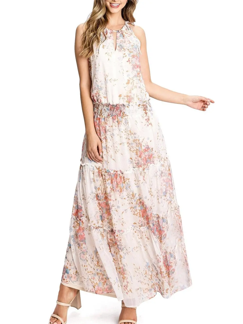 Floral Tranquility Maxi Dress